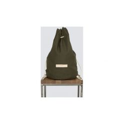 Towny Owl Khaki Green - Bawełniany plecak / sakwa / worek. Zielone plecaki damskie NOSKA, bez wzorów, z bawełny. Za 150,00 zł.