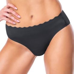 Figi klasyczne DIM Grey. Szare majtki damskie marki DIM, z bawełny. Za 53,99 zł.