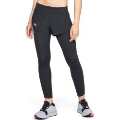Under Armour Speedpocket 2-in-1 Runner Legginsy Czarny. Czarne legginsy damskie l, z elastanu. Za 430,95 zł.