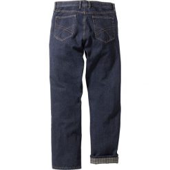 Dżinsy ocieplane "CLASSIC FIT" bonprix ciemnoniebieski. Jeansy męskie bonprix. Za 124,99 zł.