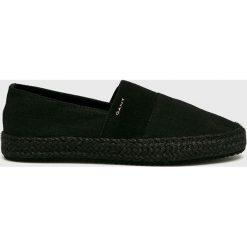 Gant - Espadryle. Czarne espadryle damskie GANT, bez wzorów, z gumy, bez obcasa. W wyprzedaży za 219,90 zł.