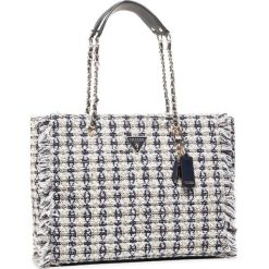 Torebka GUESS - Cessily (Eg) HWEG76 79230 WHI. Niebieskie torebki klasyczne damskie Guess, z aplikacjami, z materiału, klasyczne, bez dodatków. Za 739,00 zł.