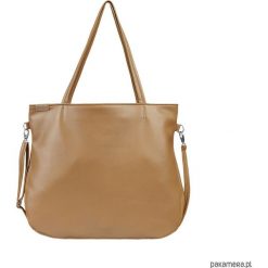 Pacco bag torebka ruda na zamek codzienna vegan. Czerwone torebki klasyczne damskie marki Pakamera, w paski, na ramię, bez dodatków. Za 170,00 zł.