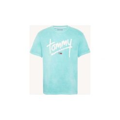 T-shirty z krótkim rękawem Tommy Jeans DM0DM06478 HANDWRITING. Niebieskie t-shirty męskie Tommy Jeans, s, bez wzorów, z jeansu, bez kołnierzyka, krótkie. Za 131,30 zł.