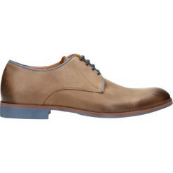 Półbuty ANDY. Pomarańczowe półbuty męskie Gino Rossi, bez wzorów, ze skóry, eleganckie, na sznurówki. Za 299,90 zł.
