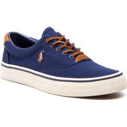 Tenisówki POLO RALPH LAUREN - Thorton 816713107004 Navy. Niebieskie półbuty męskie Polo Ralph Lauren, na co dzień, bez wzorów, z gumy, eleganckie, bez zapięcia. Za 659,90 zł.