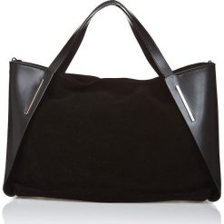 Torebki klasyczne damskie: Skórzana torebka w kolorze czarnym – 37 x 28 x 12 cm