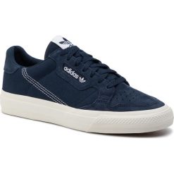 Buty adidas - Continental Vulc EF3521 Conavy/Ftwwht/Conavy. Niebieskie buty sportowe męskie Adidas, na co dzień, bez wzorów, ze skóry, bez zapięcia. W wyprzedaży za 199,00 zł.