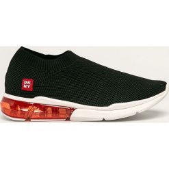 Dkny - Buty. Czarne buty sportowe damskie DKNY, bez wzorów, z gumy, sportowe. W wyprzedaży za 449,90 zł.