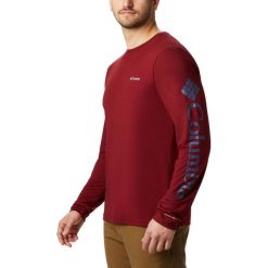 COLUMBIA koszulka męska Miller Valley Ls Graphic Red Jasper Dar L. Czerwone koszulki męskie Columbia, m, bez wzorów, z materiału, bez kołnierzyka, z długim rękawem, długie. Za 175,00 zł.