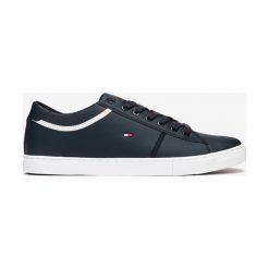 Tommy Hilfiger Essential Tenisówki Niebieski. Niebieskie trampki męskie TOMMY HILFIGER, bez wzorów, ze skóry, bez zapięcia. Za 462,95 zł.