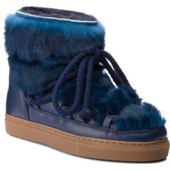 Buty INUIKII - Sneaker 70202-9 Rabbit D'Blue. Niebieskie kozaki damskie marki Inuikii, ze skóry, bez zapięcia. W wyprzedaży za 849,00 zł.