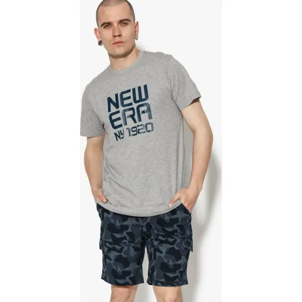 New Era Koszulka Ss Classic Logo Tee Ne Lgh , szary, rozmiar S. Szare koszulki męskie New Era, s, bez wzorów, z bawełny, z okrągłym kołnierzem, bez rękawów. W wyprzedaży za 49,99 zł.