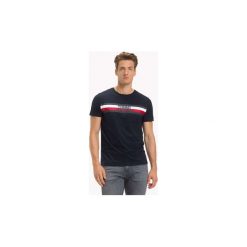 T-shirty z krótkim rękawem Tommy Hilfiger MW0MW08918. Niebieskie t-shirty męskie TOMMY HILFIGER, s, bez wzorów, bez kołnierzyka, krótkie. Za 131,30 zł.