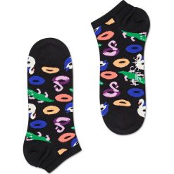 Happy Socks - Stopki Pool Party. Czarne skarpetki męskie Happy Socks, bez wzorów, z elastanu. W wyprzedaży za 24,90 zł.