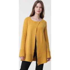 Żółty Kardigan Starrie. Żółte swetry damskie Born2be, xl, bez wzorów. Za 139,99 zł.