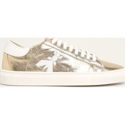 Patrizia Pepe - Buty skórzane. Żółte buty sportowe damskie Patrizia Pepe, bez wzorów, ze skóry, sportowe. Za 799,90 zł.
