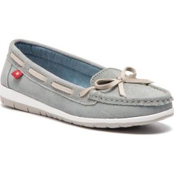 Mokasyny BIG STAR - DD274101 Grey. Szare mokasyny damskie marki BIG STAR, ze skóry, retro, na płaskiej podeszwie. Za 159,00 zł.
