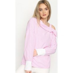 Różowa Bluzka Open Shoulder. Różowe koszule damskie Born2be, m, z długim rękawem. Za 49,99 zł.