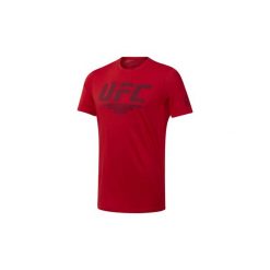T-shirty z krótkim rękawem Reebok Sport Koszulka UFC Fan Gear Logo. Czerwone koszulki męskie Reebok Sport, s, bez wzorów, bez kołnierzyka, z krótkim rękawem, krótkie. Za 89,95 zł.