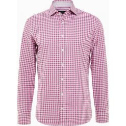 Hackett London GINGHAM DOBBY Koszula pink. Czerwone koszule męskie marki Hackett London, xl, bez wzorów, z bawełny, biznesowe, bez kołnierzyka, bez rękawów. Za 589,00 zł.