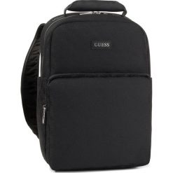 Plecak GUESS - Icon Jacquard HM6924 PL201 BLA. Czarne torby męskie skórzane Guess, z aplikacjami, z materiału. W wyprzedaży za 479,00 zł.