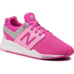 Sneakersy NEW BALANCE - GS247FE Różowy. Różowe półbuty damskie New Balance, ze skóry ekologicznej. W wyprzedaży za 209,00 zł.