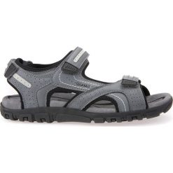 Geox - Sandały. Szare kapcie męskie Geox, ze skóry, bez zapięcia. Za 299,90 zł.