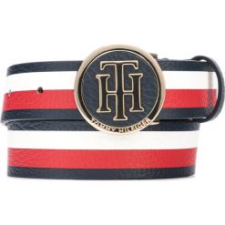 Tommy Hilfiger Pasek Niebieski Czerwony Biały. Czerwone paski damskie TOMMY HILFIGER, w paski, ze skóry. Za 290,95 zł.