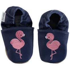 Buciki niemowlęce: Buty niemowlęce „Flamingo” w kolorze granatowym