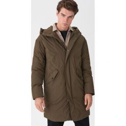 Płaszcz z kapturem - Khaki. Brązowe płaszcze damskie House, s, bez wzorów, z kapturem. W wyprzedaży za 149,99 zł.