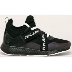 Pepe Jeans - Buty Koko Iris. Czarne buty sportowe damskie Pepe Jeans, bez wzorów, z jeansu, sportowe. W wyprzedaży za 269,90 zł.