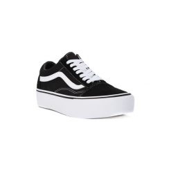 Buty Vans OLD SKOOL PLATFORM. Czarne trampki i tenisówki damskie marki Vans, bez wzorów, bez zapięcia. Za 424,20 zł.