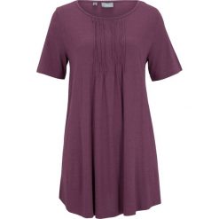 T-shirt o linii litery A, krótki rękaw bonprix czarny bez. Fioletowe t-shirty damskie bonprix. Za 44,99 zł.