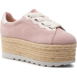 Espadryle GUESS - Gabrial FL6GAB SUE13 ROSE. Różowe espadryle damskie Guess, z aplikacjami, z zamszu, bez obcasa, na koturnie. W wyprzedaży za 349,00 zł.