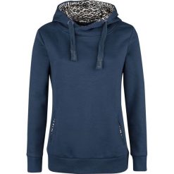 Bluzy damskie: Sublevel Ladies Leo Hoodie Bluza z kapturem damska niebieski