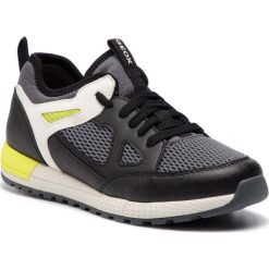 Sneakersy GEOX - J Alben B. D J929ED 014BU C0802 D Black/Lime. Czarne trampki chłopięce Geox, bez wzorów, ze skóry ekologicznej, na sznurówki. W wyprzedaży za 189,00 zł.