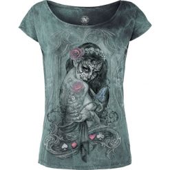 Alchemy England Widow's Weed Koszulka damska turkusowy. Niebieskie t-shirty damskie marki Alchemy England, s, z nadrukiem, z dekoltem w łódkę. Za 144,90 zł.