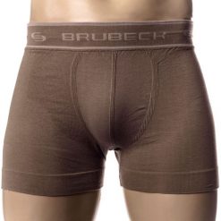 Bokserki męskie: Brubeck Bokserki męskie Comfort Cotton BX00501 brązowe r. S