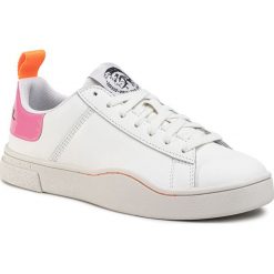 Sneakersy DIESEL - S-Clever Low Lace W Y02042 P0299 H7787 White/Fluo Pink. Białe półbuty damskie Diesel, ze skóry. Za 539,00 zł.