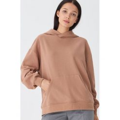 Bluza oversize z kapturem - Beżowy. Brązowe bluzy damskie House, s, bez wzorów, bez rękawów, z kapturem. Za 99,99 zł.