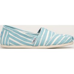 Toms - Espadryle Classic. Niebieskie espadryle damskie Toms, bez wzorów, z gumy, bez obcasa, na obcasie. Za 239,90 zł.