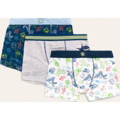 Blukids - Bokserki dziecięce 92-128 cm (3 pack). Niebieskie majtki chłopięce Blukids, bez wzorów, z elastanu. Za 39,90 zł.