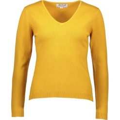 Sweter w kolorze żółtym. Żółte swetry damskie marki Cashmere & Jackets, s, bez wzorów, z kaszmiru, bez rękawów, bez kaptura. W wyprzedaży za 137,95 zł.