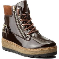 Buty zimowe damskie: Botki TAMARIS – 1-25220-29 Maroon Pat 387