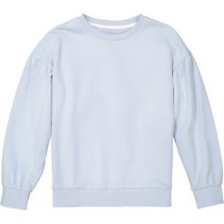 Bluza z moltonu z bufiastymi rękawami 10-16 lat. Niebieskie bluzy dziewczęce marki La Redoute Collections, z bawełny, z długim rękawem, długie. Za 88,16 zł.