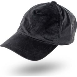 CZAPKA Emporio Armani. Czarne czapki męskie Emporio Armani, bez wzorów, z materiału. Za 269,00 zł.