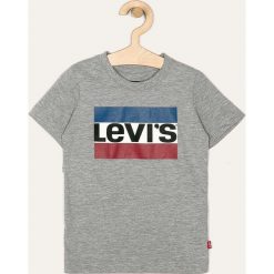 Levi's - T-shirt 86-176 cm. Szare t-shirty chłopięce Levi's®, z nadrukiem, z bawełny, bez rękawów. W wyprzedaży za 79,90 zł.