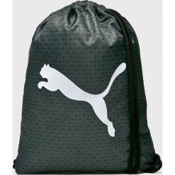 Puma - Plecak. Czarne plecaki męskie Puma, z nadrukiem, z poliesteru. W wyprzedaży za 49,90 zł.