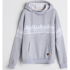 Bluza z motywem zimowym - Jasny szar. Szare bluzy męskie rozpinane marki Reserved, l. Za 139,99 zł.
